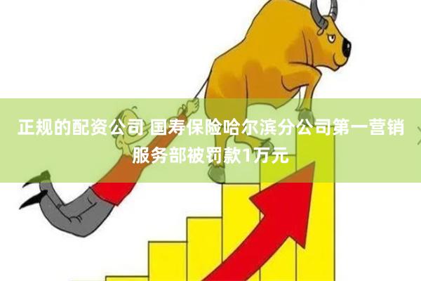 正规的配资公司 国寿保险哈尔滨分公司第一营销服务部被罚款1万元