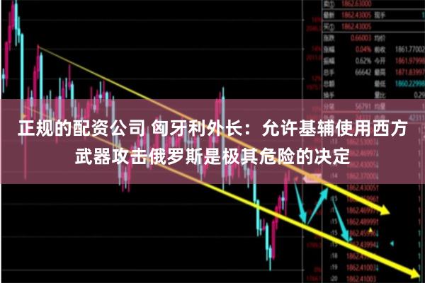 正规的配资公司 匈牙利外长：允许基辅使用西方武器攻击俄罗斯是极其危险的决定